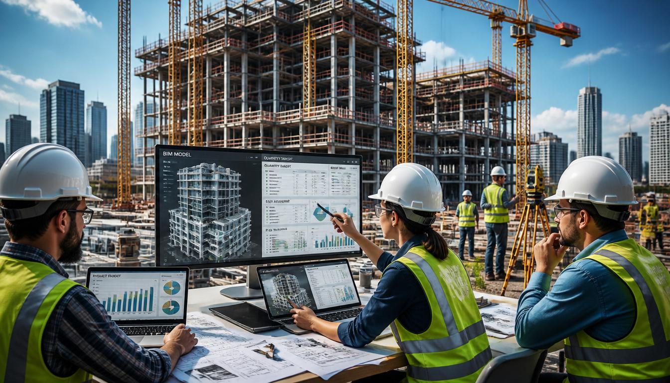 Construction worksite estimate preview